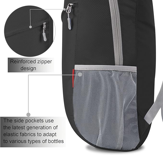 ZOMAKE Lightweight Packable Backpack, Foldable Backpacks Small Daypack - Image 4