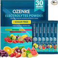 Electrolytes Powder Packets, 30 Sticks Hydration Packets Sugar Free, by OZENKE