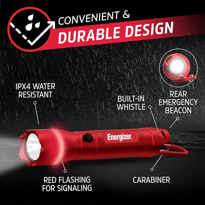 Energizer R-300 LED Flashlight Emergency Safety Light, Bright IPX4 Water - Image 3