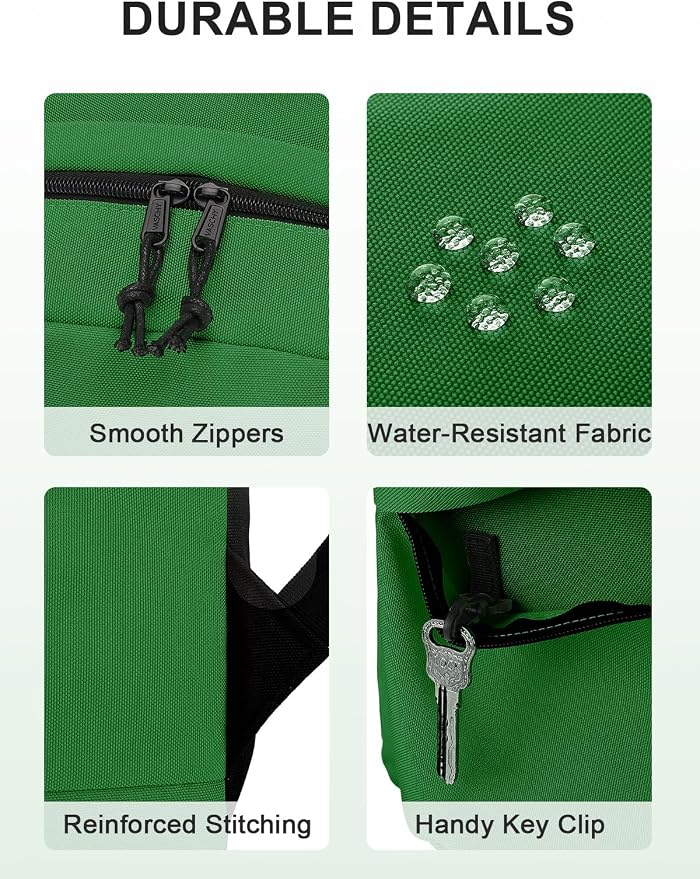 VASCHY Lightweight Backpack for School, Classic Basic Water Resistant Casual - Image 5