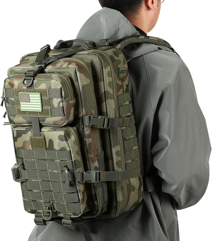 Hannibal Tactical MOLLE Assault Backpack, Tactical Backpack Military Army - Image 7