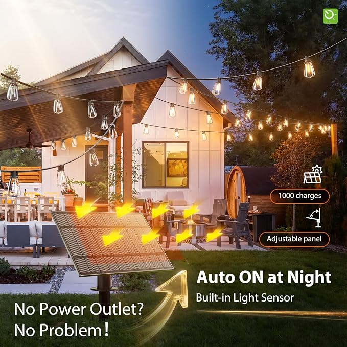 KYY 78FT Solar String Lights Outdoor - Image 5