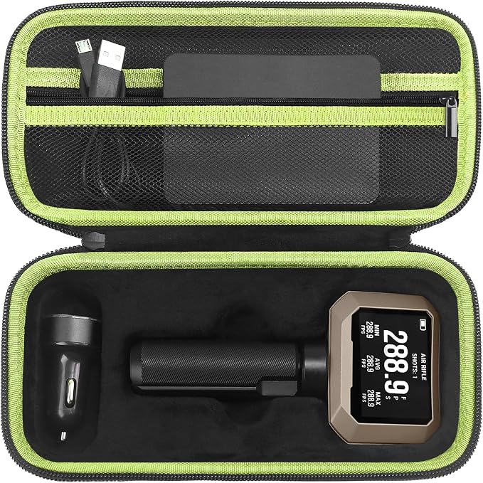 Carrying Case for Garmin Xero C1 Pro Chronograph, Inlaid Organizer by SKIDAYO