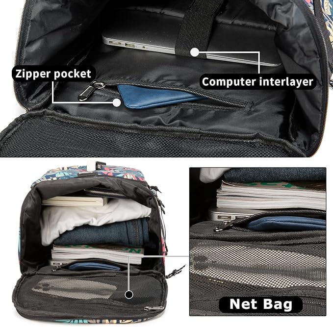 Gym Duffle Bag Waterproof black Laptop Backpack Suitable - Image 5