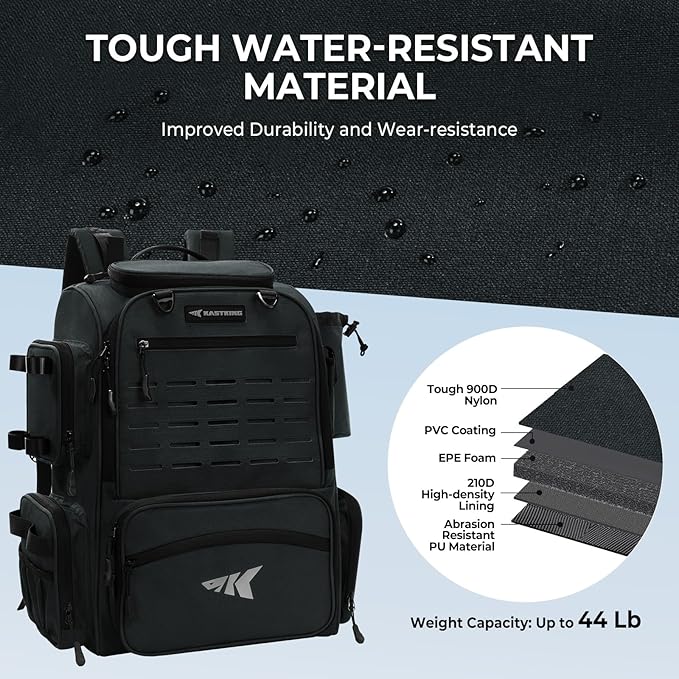 KastKing Bait Boss Fishing Tackle Backpack - Image 5