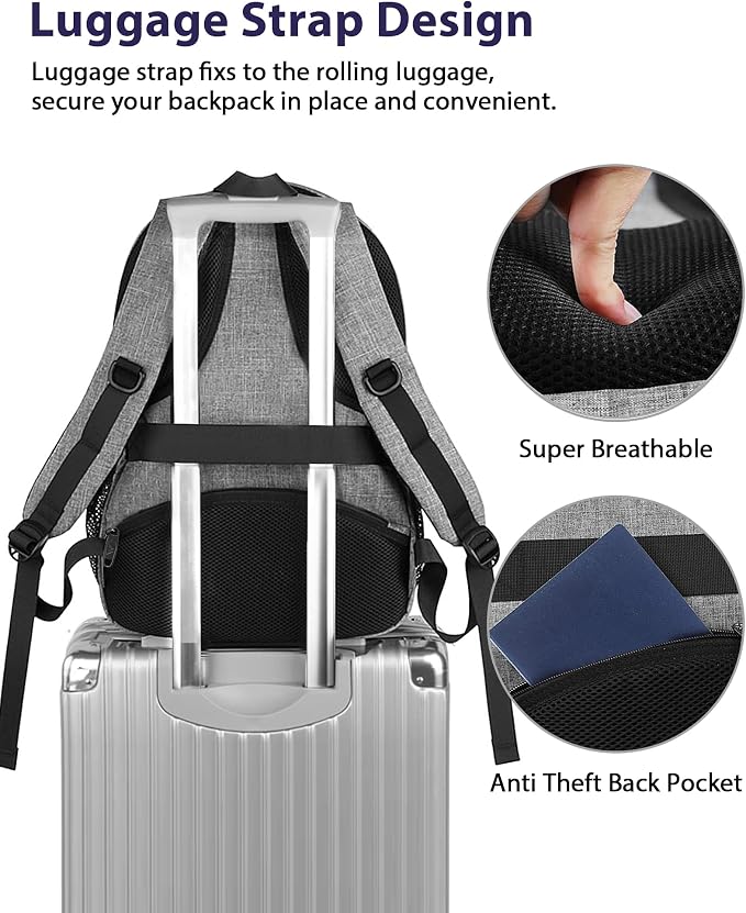 MATEIN 18 Inch Extra Large Laptop Backpack, 50 L Travel Backpack - Image 3