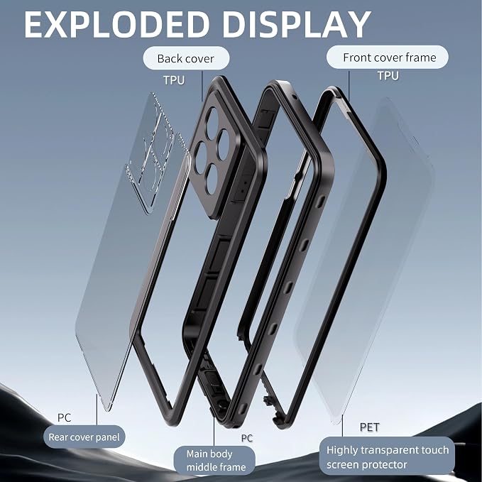 Lunivop Compatible with Motorola Moto G Stylus 5G 2025 Case 6.7'' Waterproof - Image 5