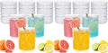 18PCS Plastic Hobnail Drinking Glasses - 14 Oz Clear Vintage Glasses Drinkware by Joyido