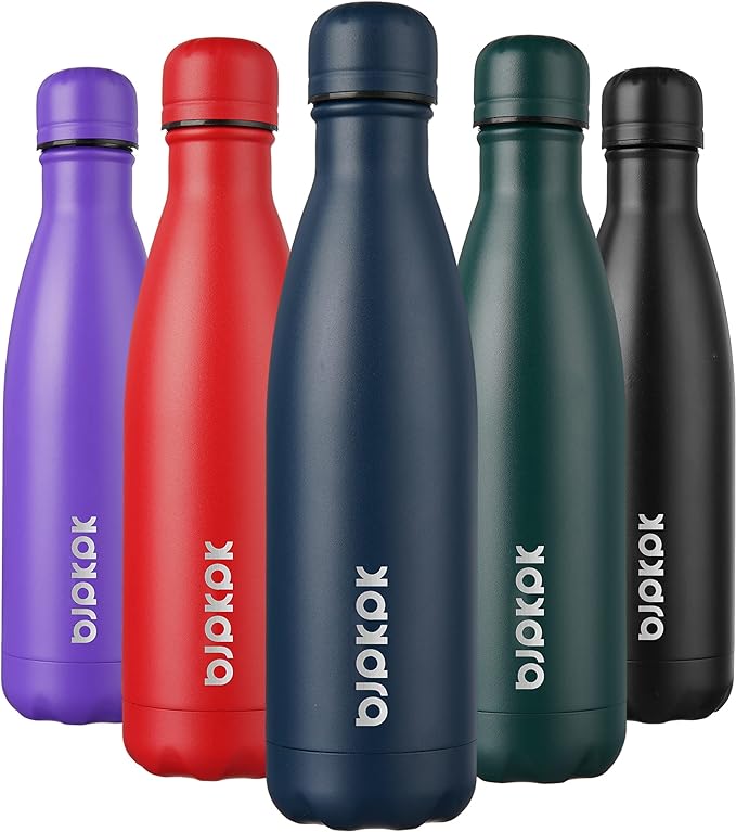 BJPKPK 17oz Insulated Stainless Steel Water Bottles, Sports Water Bottles Keep by BJPKPK