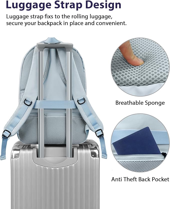 MATEIN Laptop Backpack 17 Inch, Womens Large Work Commute Backpack - Image 3
