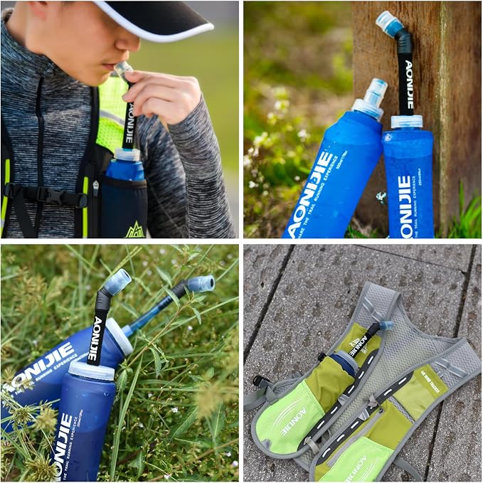 TRIWONDER TPU Soft Folding Water Bottles BPA-Free Collapsible Flask - Image 7