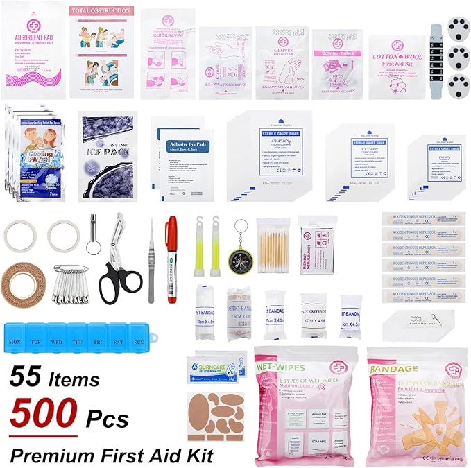 GEVOKE Professional 500 Piece Emergency First Aid Kit - Image 3