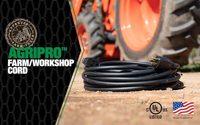 Southwire AGRIPRO Medium Duty Extension Cord, 14 Gauge, 3 Conductor, - Image 2