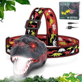 Nitigo Dinosaur Headlamp for Kids Flashlight Rechargeable Led Headlights Roar & by Nitigo