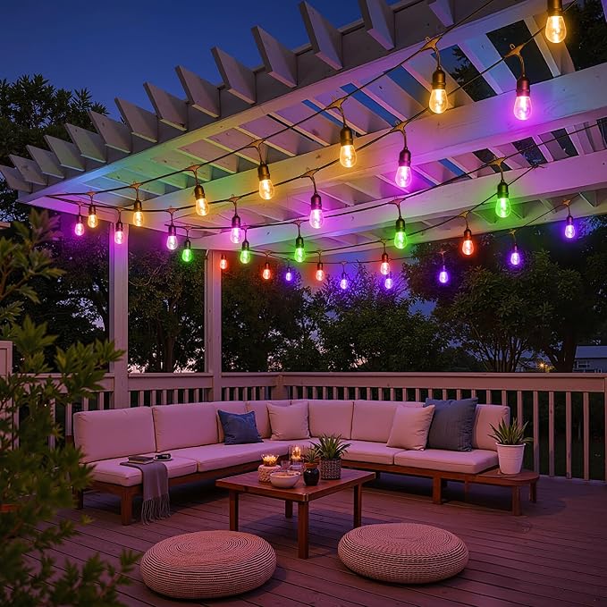 Larkvue 96FT RGBW Outdoor String Lights - Image 7