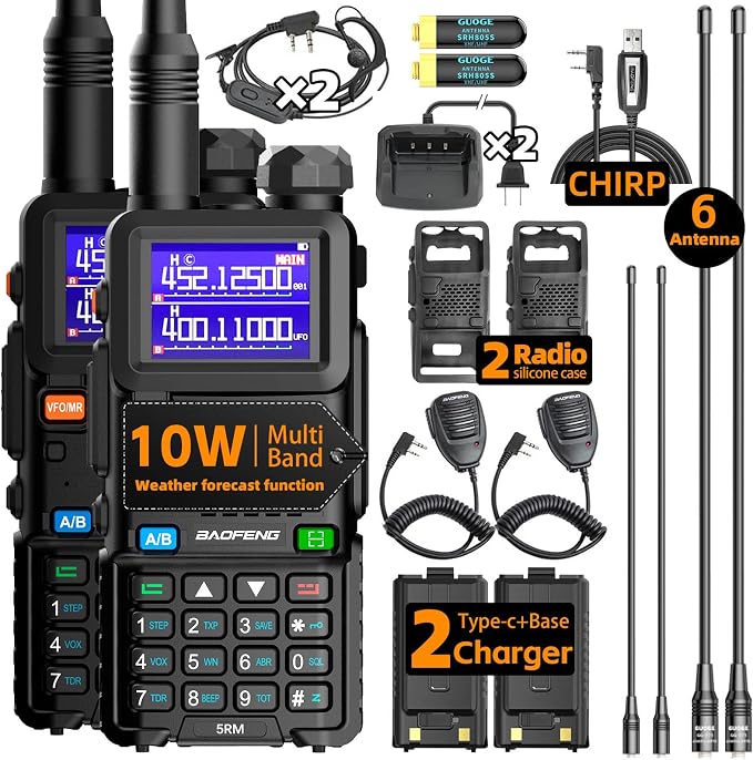 Baofeng Radio UV-5RM Ham Radio Handheld UV5R Walkie Talkies Long Range by Unknown