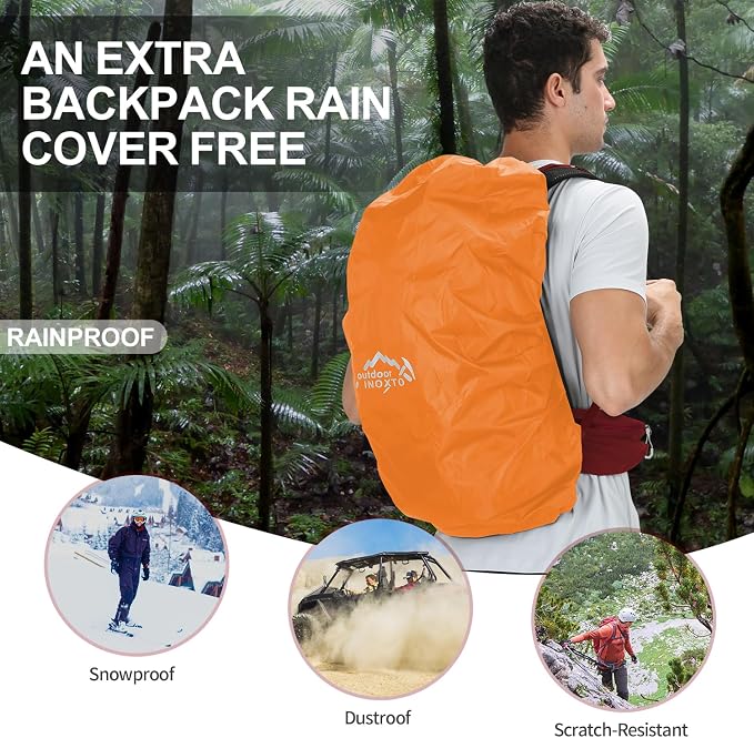 IX INOXTO Hiking Backpack, 26L/40L Waterproof Hiking Daypack - Image 6