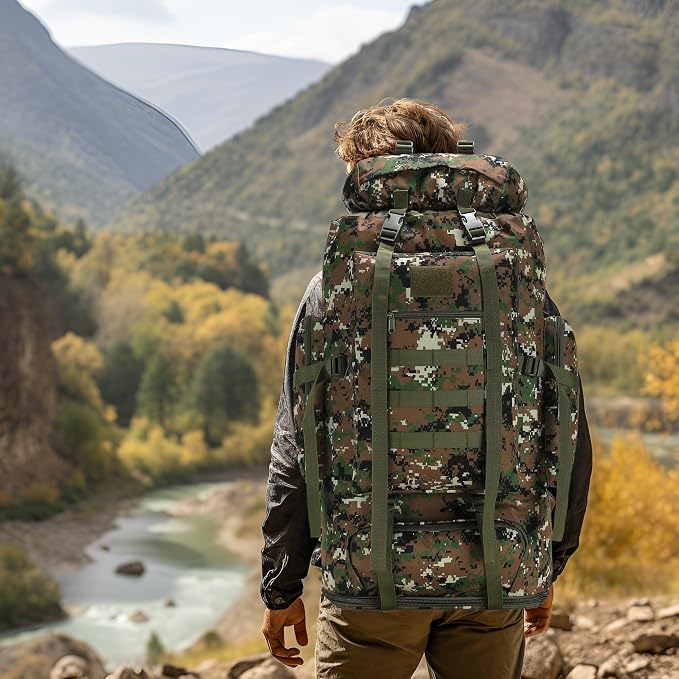 Hiking Backpack for Men 70L/100L Camping Backpack Military Rucksack Molle 3 - Image 7