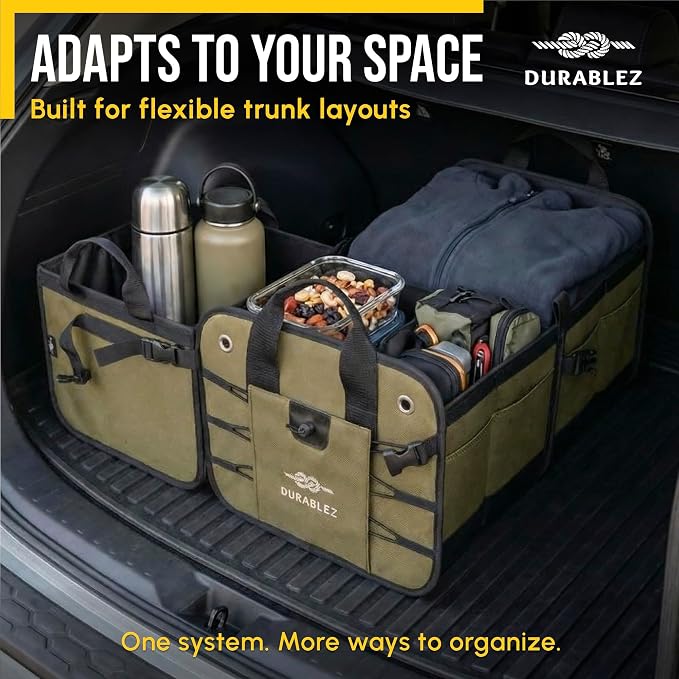 Heavy Duty 3-Section Trunk Organizer – Extra Large Collapsible & Foldable Cargo - Image 4
