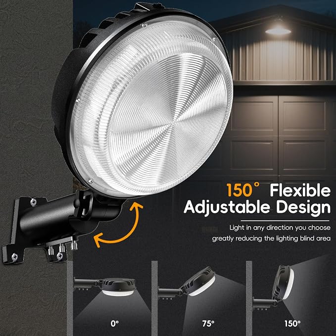 150W 4 Pack 20000LM Dusk to Dawn Outdoor Lighting, LED Barn Lights Outdoor - Image 4
