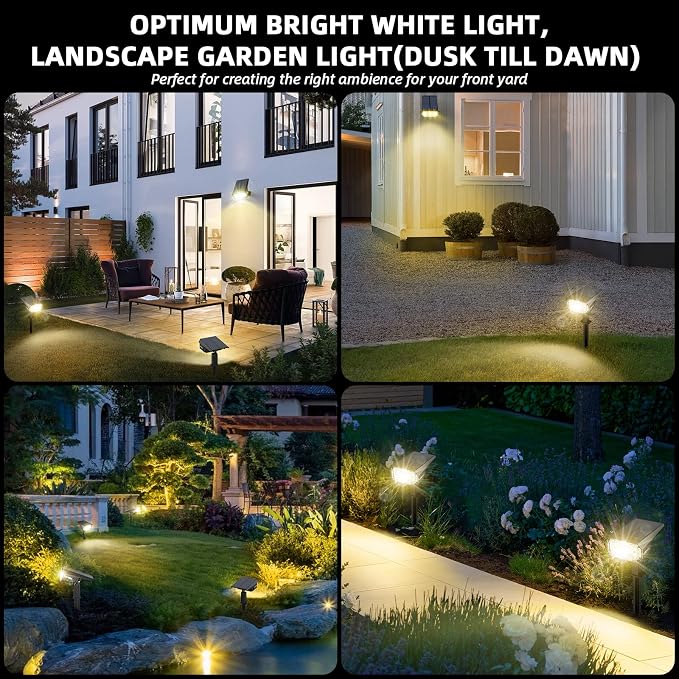 LEREKAM Solar Spot Lights Outdoor Landscape Lights, 40 LEDs Solar Landscape - Image 7