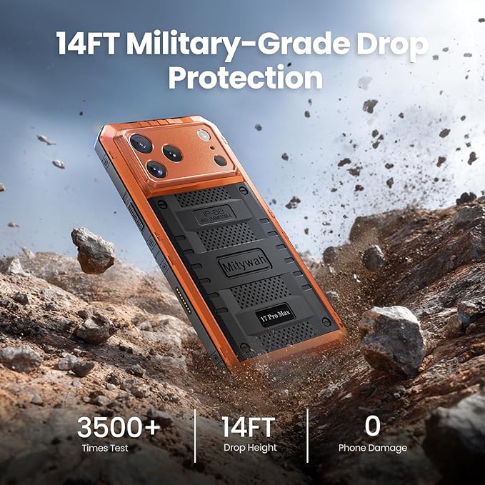 Mitywah Waterproof Case for iPhone 17 Pro Max, Rugged Metal Case - Image 4