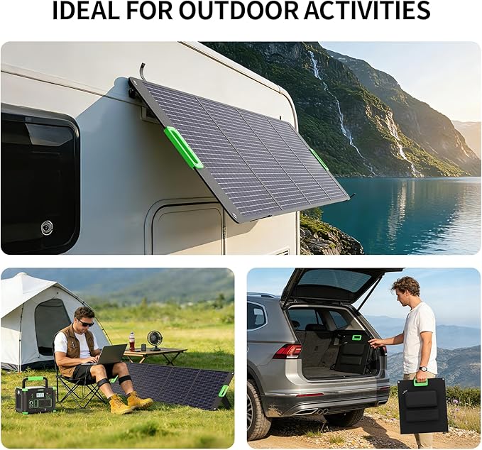 200W Portable Solar Panel for Power Station, 23.5% High Efficiency ETFE - Image 7