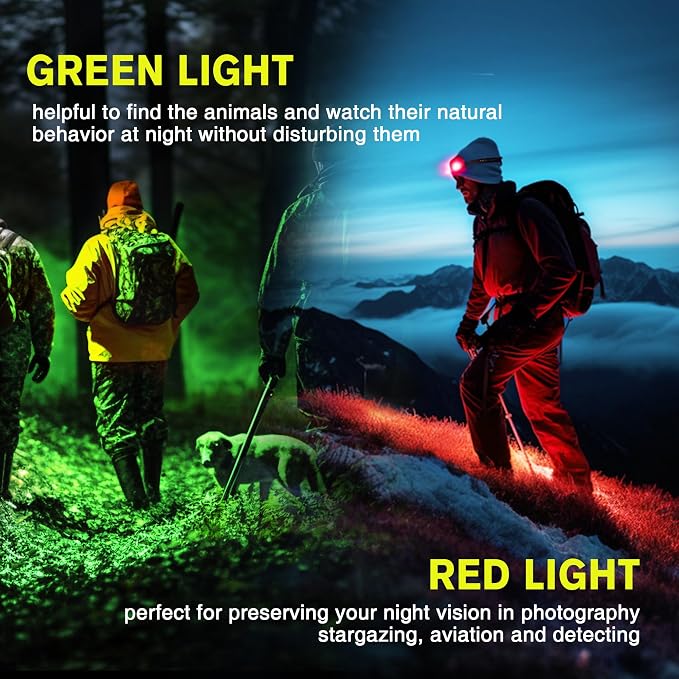 Favorlite 2 Pack Headlamp Rechargeable, 1300 Lumen Lightweight Bright - Image 2