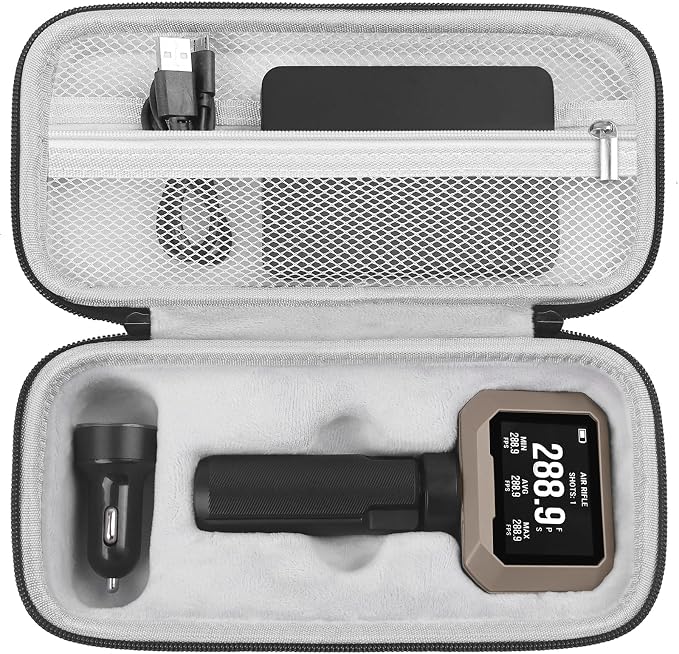 Carrying Case for Garmin Xero C1 Pro Chronograph, Inlaid Organizer by SKIDAYO