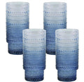 Large Capacity 16 oz Hobnail Drinking Glasses Set of 4, Vintage Glassware by Cowjut