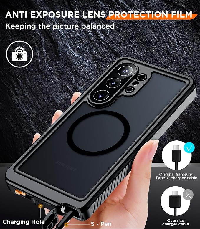 Temdan Designed for Samsung Galaxy S26 Ultra Case Waterproof, Built-in Lens & - Image 8