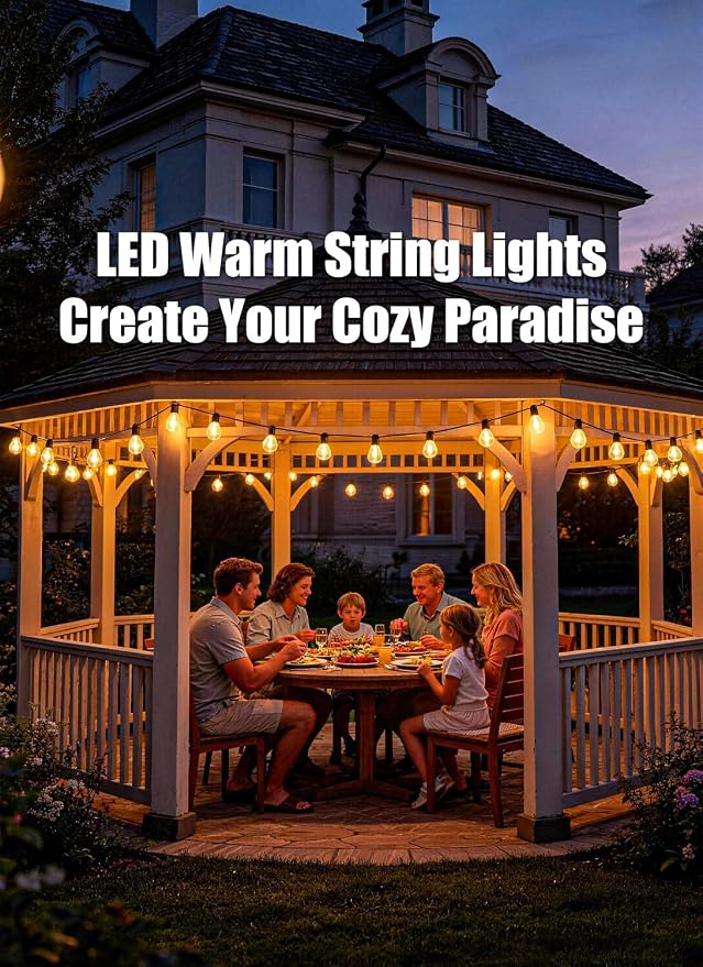 200FT Outdoor String Lights Waterproof - Image 9
