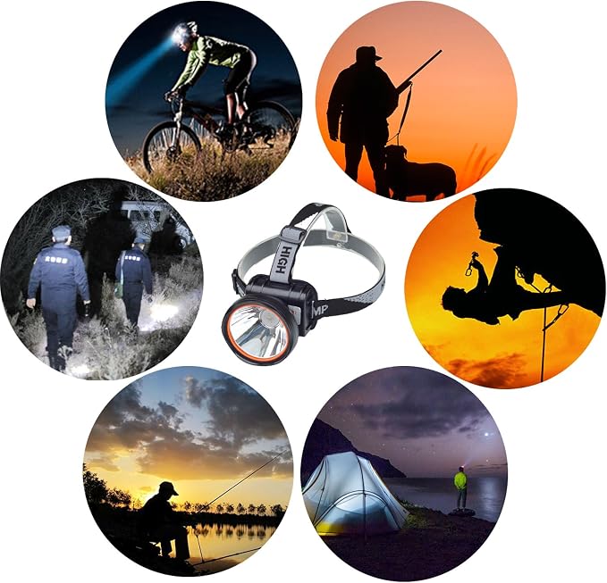 ODEAR Super Bright LED Rechargeable Headlamp Flashlight Torch HeadLamp - Image 6
