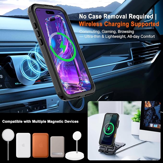 Phone Case for iPhone 17 Pro, IP68 Submersible Military Grade Waterproof - Image 3