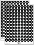 Compass Rose Nautical Star Navigation Map 200+ Round Stickers by Sniggle+Sloth