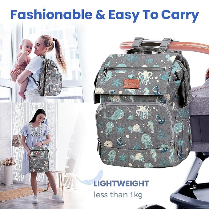 PILLANI Baby Diaper Bag Backpack - Image 5