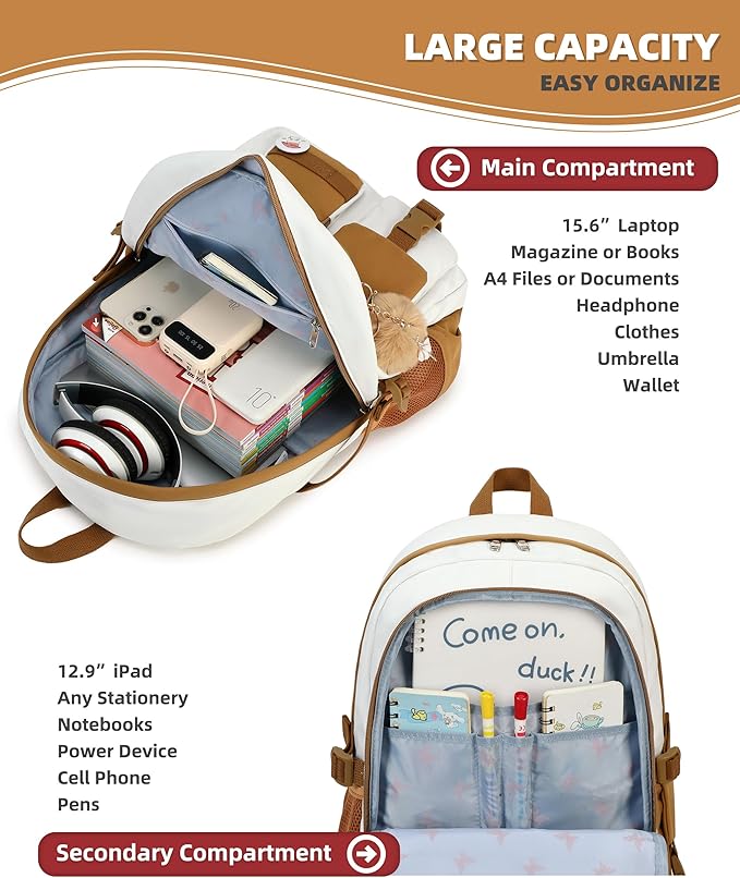 Hidds Laptop Backpacks 15.6 Inch School Bag Elementary Middle High College - Image 3