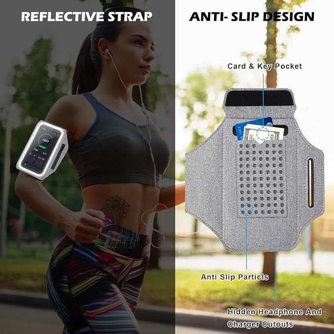 GUZACK Running Armband Case for iPhone 17/16/15/14/13 Pro Max, Galaxy - Image 6