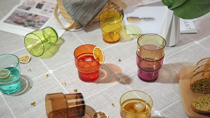 14 oz Plastic Stackable Drinking Tumblers, Dishwasher Safe, Durable - Image 10