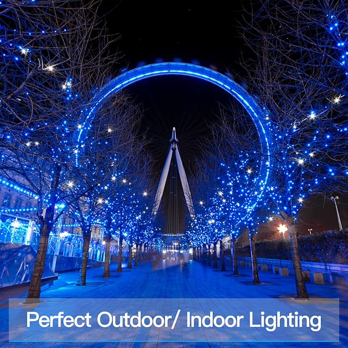 suddus 33ft 100 LED Outdoor String Lights, Led Twinkle Lights - Image 6
