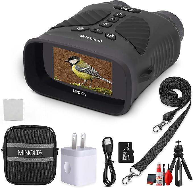 Minolta MNDM10B 10x 25 4K Night Vision Monocular by Minolta