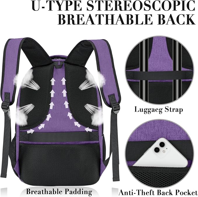 BIKROD Backpack for Women and Men, Extra Large School Backpacks for Teens - Image 4