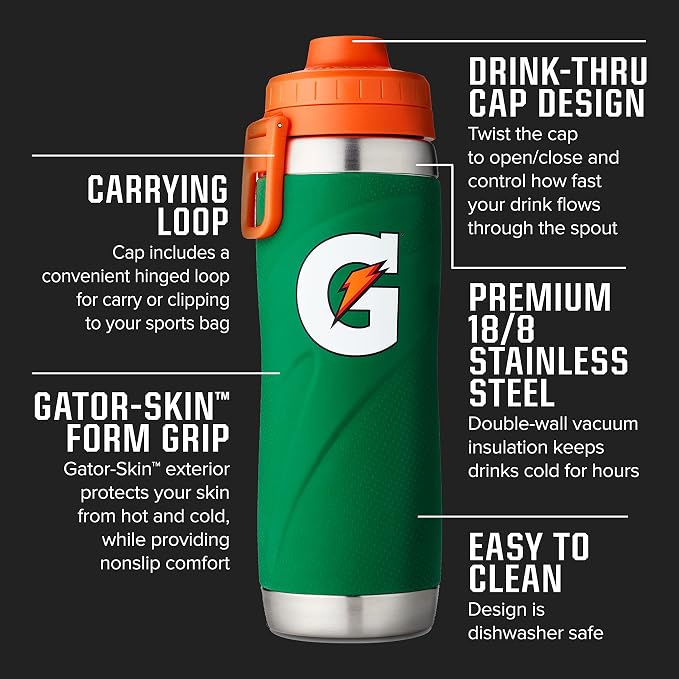Gatorade Stainless Steel Sport Bottle - Image 2