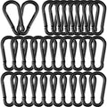30 Pack 3" Heavy Duty Spring Snap Hook Carabiners, M8 5/16" Galvanized Steel by SEUNGCH