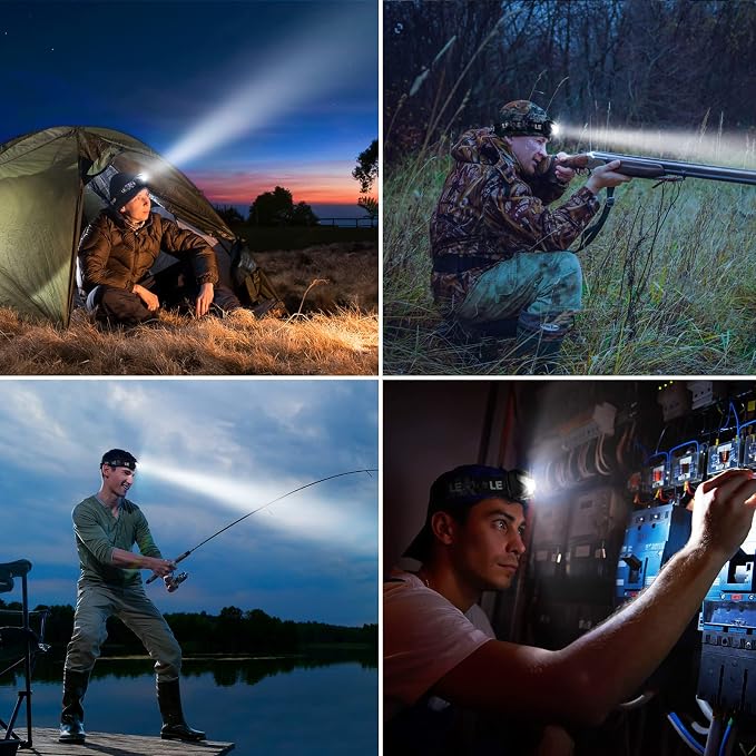 Lighting EVER LED Headlamp Rechargeable 2 Packs - Image 9
