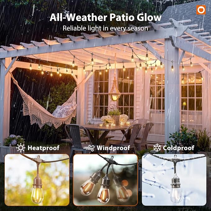 addlon 100FT Outdoor String Lights LED - Image 5