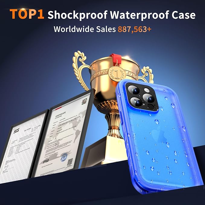Cozycase Compatible with iPhone 14 Pro Max Waterproof Case - Image 9