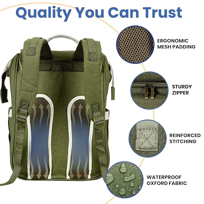 PILLANI Baby Diaper Bag Backpack - Image 6