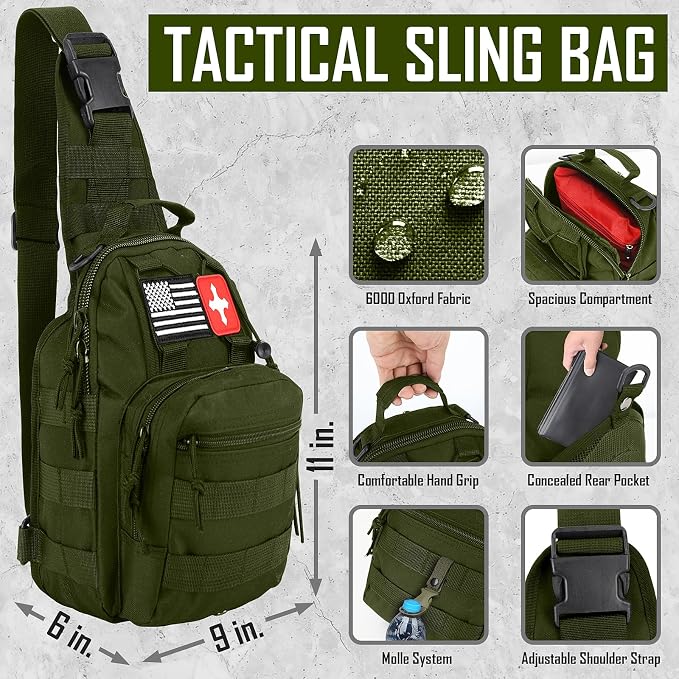Survival Kit, Camping Axe, Crossbody Bag - Image 2