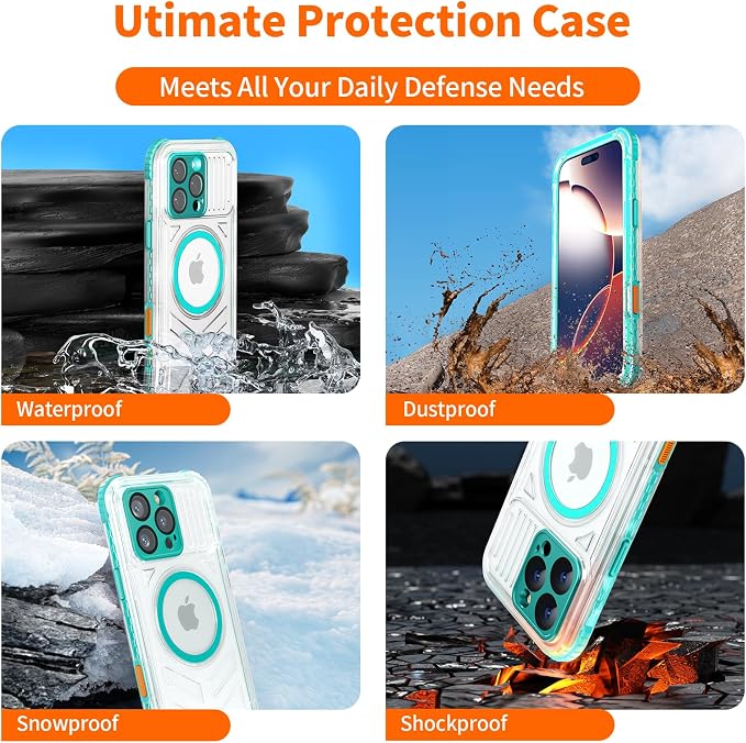 for iPhone 16 Pro Max Waterproof Case Compatible - Image 4